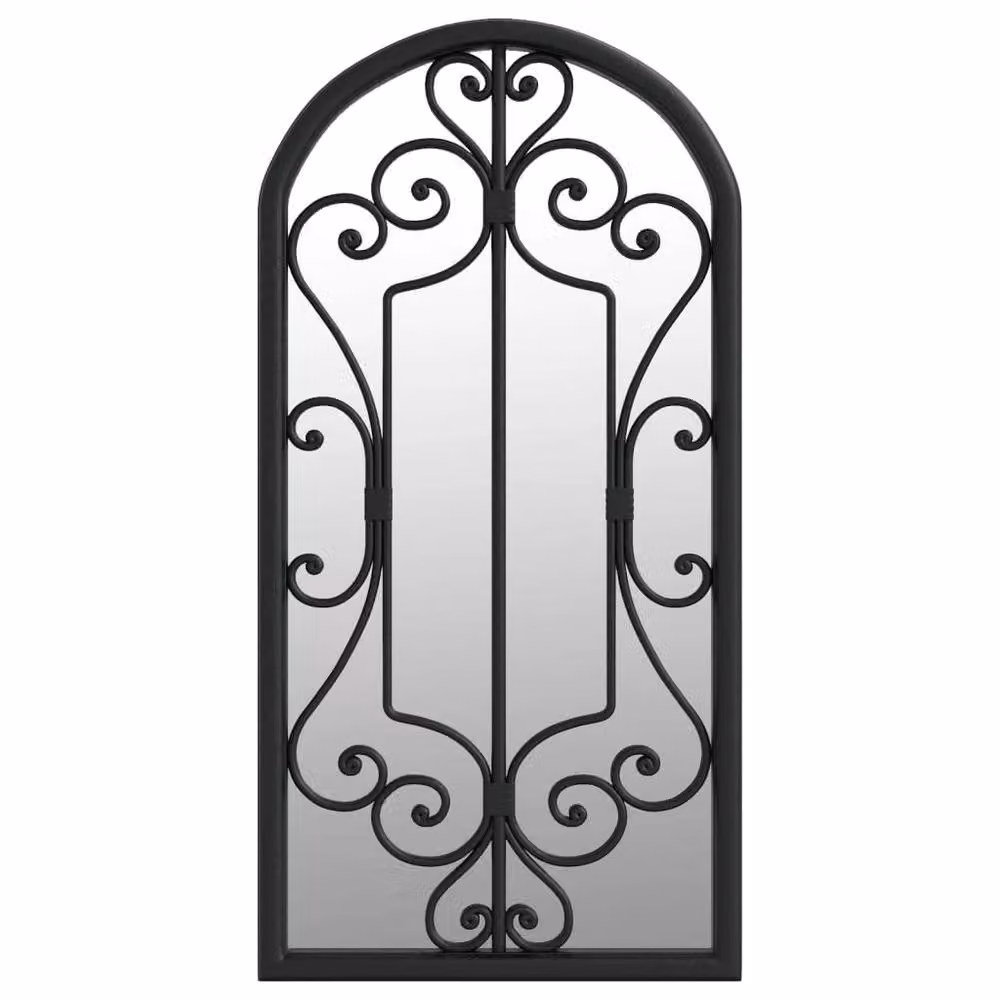 Berkfield Home Rectangular Wall Mirror in Black, W: 70 cm, H: 30 cm – 3