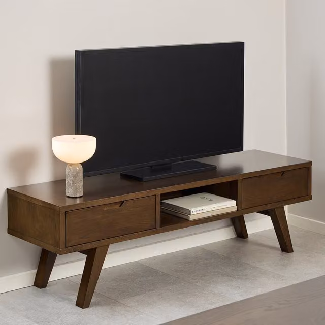Furniture To Go Modern A-Line TV Unit in Brown Wood