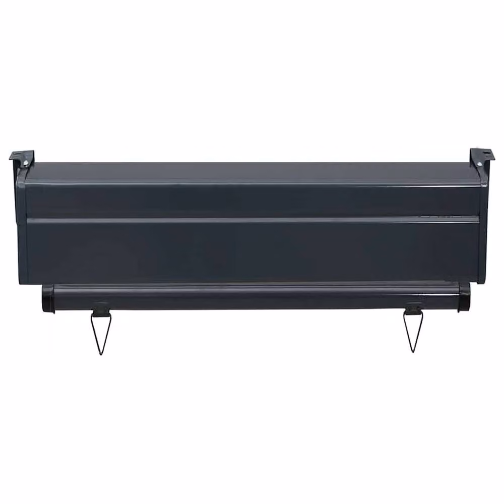 Berkfield Home Brown Balcony Side Awning with Manual Pull Mechanism, W: 65 cm, H: 250 cm – 3