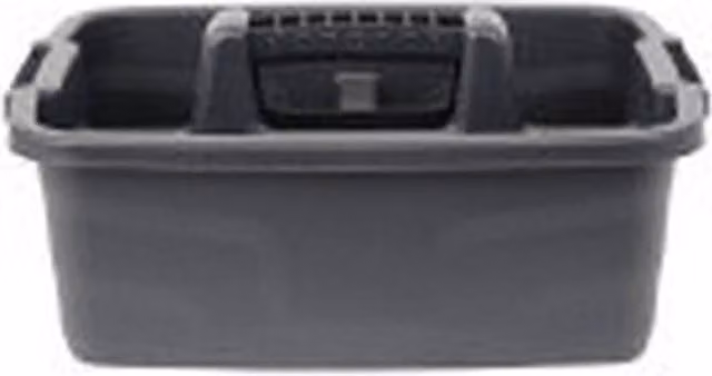 Strata Heavy Duty Plastic Cleaning Caddy in Black