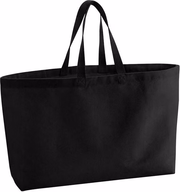 Westford Mill Canvas Oversized Tote Bag in Black W: 41.0 cm, H: 56.0 cm, D: 16.0 cm – 1