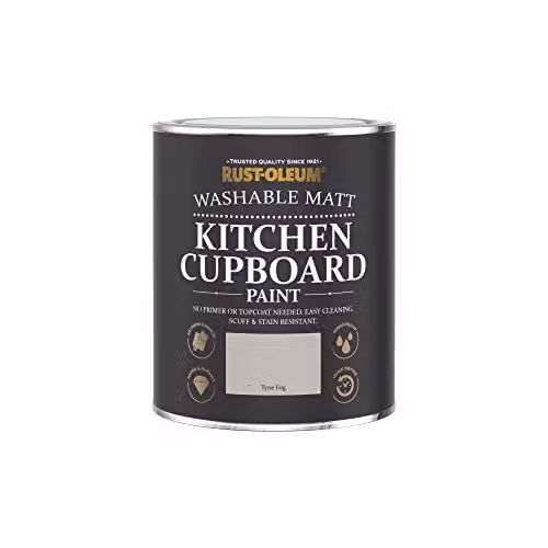 Rust-Oleum Grey Kitchen Cupboard Paint in Matt Finish - Tyne Fog 750ml – 3