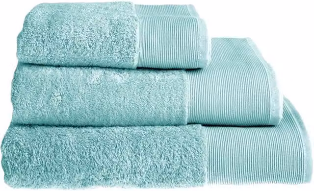 Allure Bath Fashions Pack of 2 Bamboo and Cotton Hand Towels in Blue, 50 x 50 x 50 cm