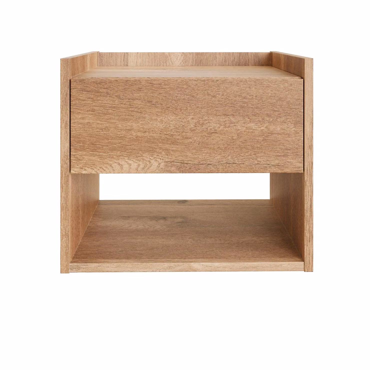 GFW Harmony Wall Mounted Pair of Bedside Tables in Oak – 2