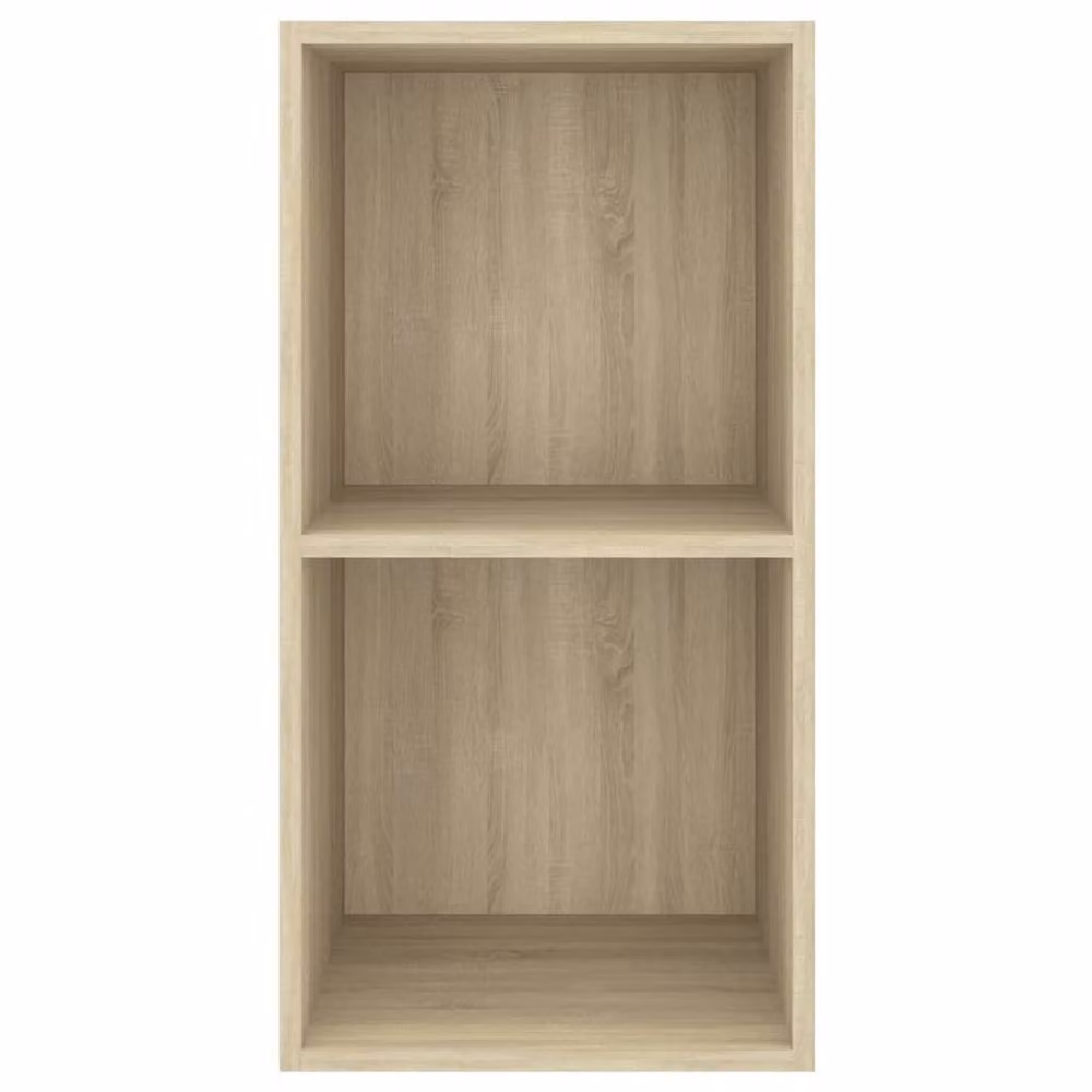 Berkfield Home Wall-mounted TV Cabinet in Sonoma Oak and Beige, W/D/H: 37 x 37 x 72 cm – 2
