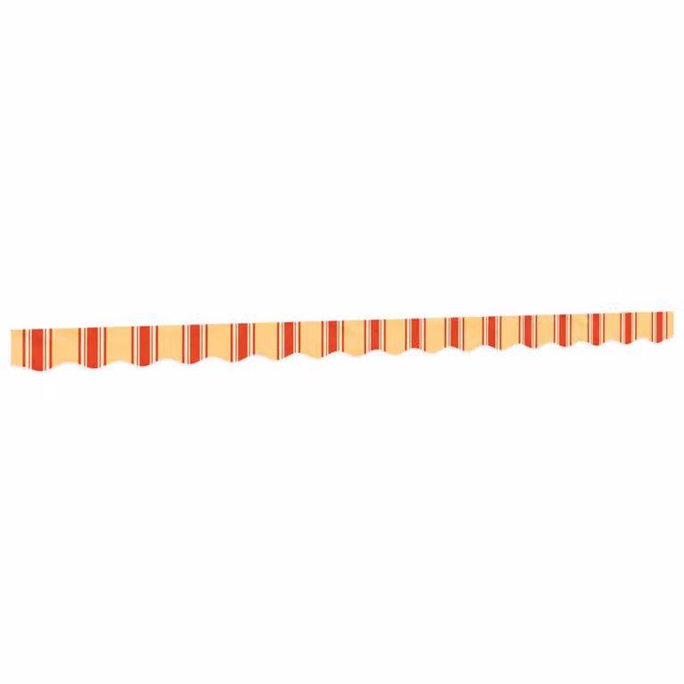 Berkfield Home Replacement Awning Valance Fabric in Yellow and Orange Stripe, 4 m