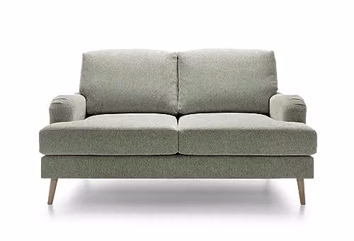 Abakus Direct Harper 2 Seater Sofa in Pickle Green Smart Chenille Fabric