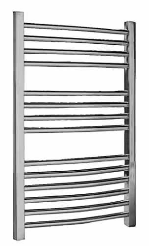 nuie HK385 Modern Vertical Heated Ladder Towel Rail in Chrome, H: 70 cm, W: 50 cm – 1