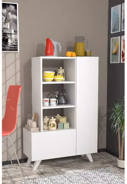 Destina Home Evian Multi Purpose Cabinet Shelf in White