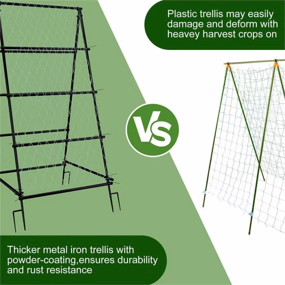 Nordara Large Trellis Plant Support Stand in Black, H: 176 cm x W: 90 cm – 4