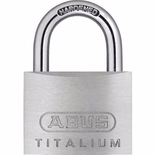 ABUS 54TI/50 Titalium Aluminium Padlock in White and Silver, 50mm – 1
