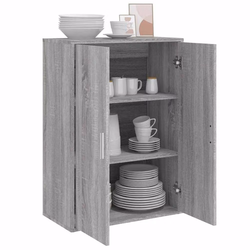 Berkfield Home Grey Sonoma Sideboard in Engineered Wood W/D/H: 60 x 31 x 84 cm – 2