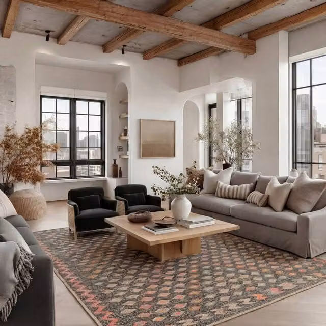 Kukoon Grey and Pink Boho Style Woven Jute Area Rug, W: 60 cm, L: 240 cm – 1