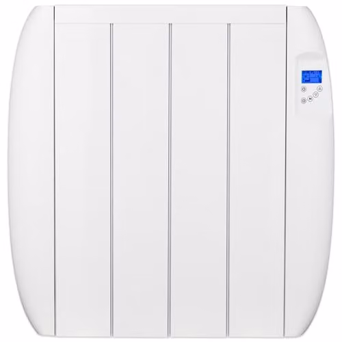 MYLEK 1000W Electric Aluminium Panel Heater with Digital Timer and Thermostat, White, Wall Mounted or Freestanding – 1