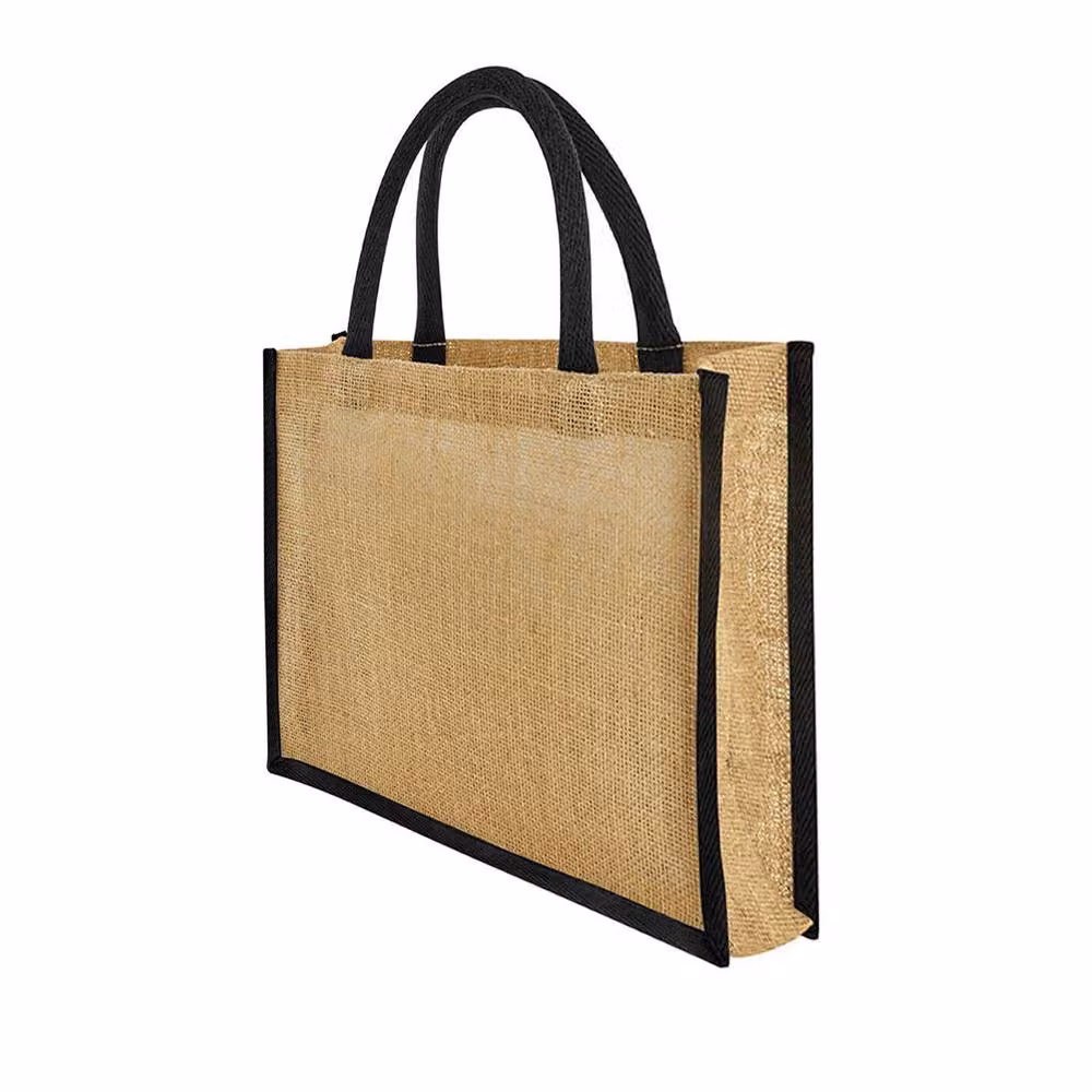 Westford Mill Midi Starched Jute Tote Bag in Beige, 14L – 2