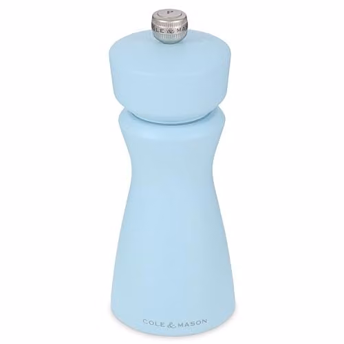Cole & Mason Kenton Blue Salt and Pepper Mill with Adjustable Ceramic Grind, Height: 15 cm