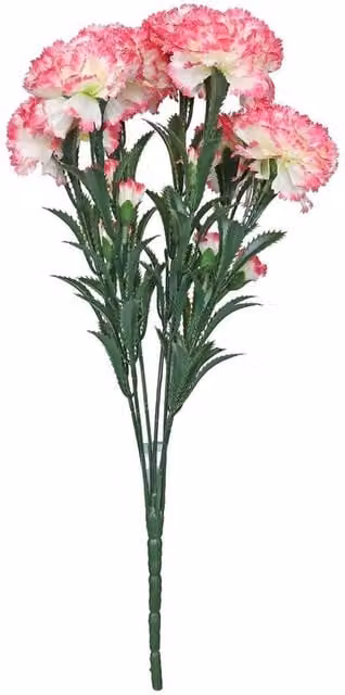 Kingsbury Gifts Pink Artificial Carnation Bunch, Height: 48 cm
