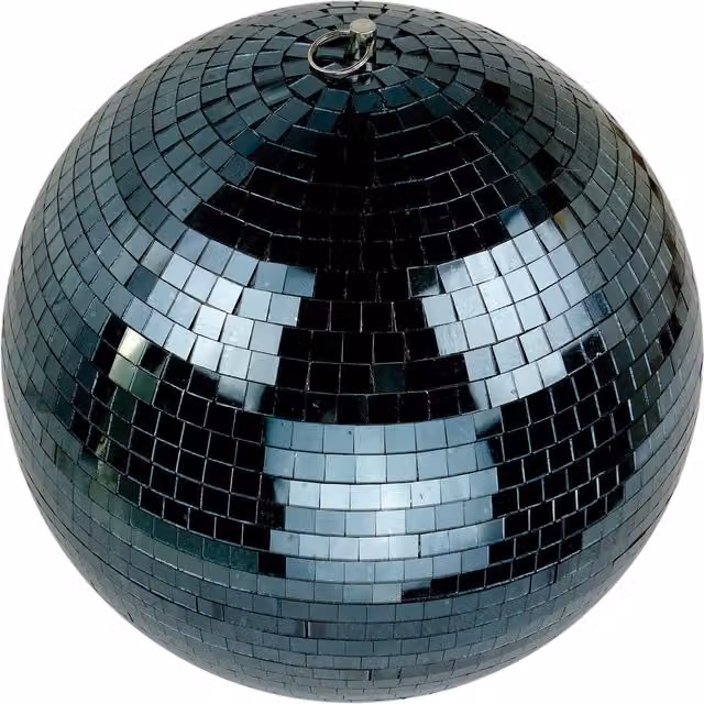 FXLab Black Mirror Ball, Diameter: 30 cm