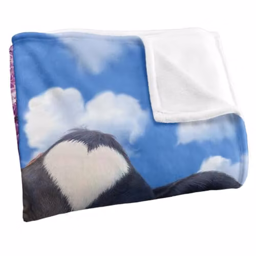 JQ Licensing Jlo Cow and Butterflies Garden Silky Touch Super Soft Fleece Throw Blanket, Multicolour, W: 91 cm, D: 147 cm – 3