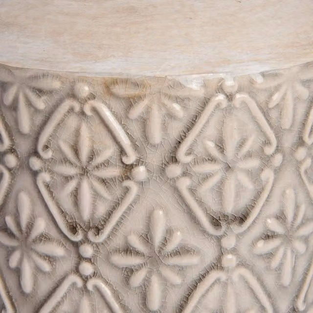 KDMK Modern Plain White Ceramic Tabletop Vase