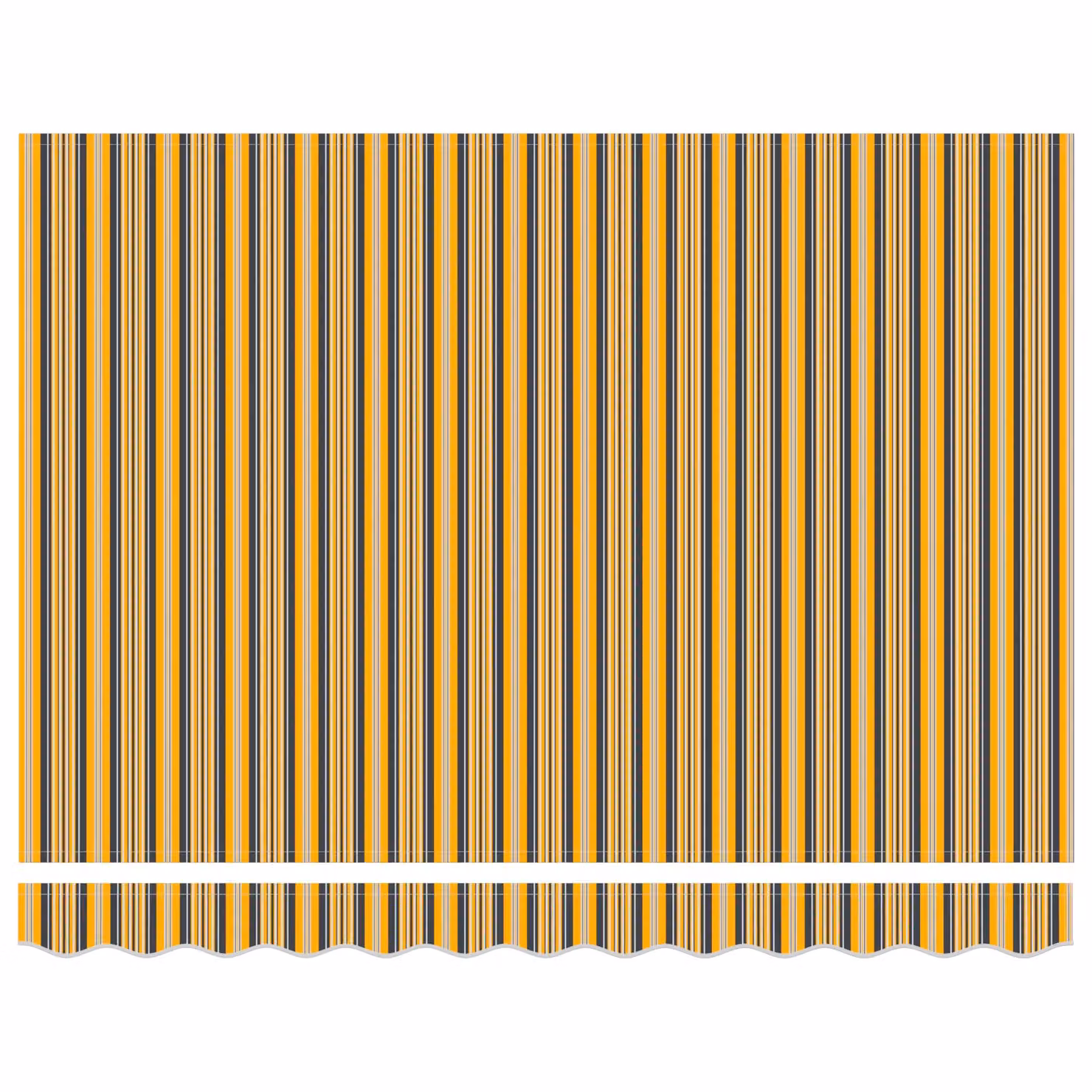 Berkfield Home Manual Retractable Polyester Awning in Multicolour Stripe, W: 350 cm, D: 250 cm – 3
