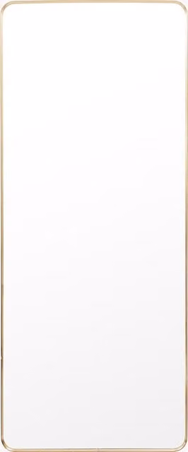 Perch & Parrow Glimpse Modern Rectangular Leaner Mirror in Gold, W: 70 cm, H: 170 cm – 1