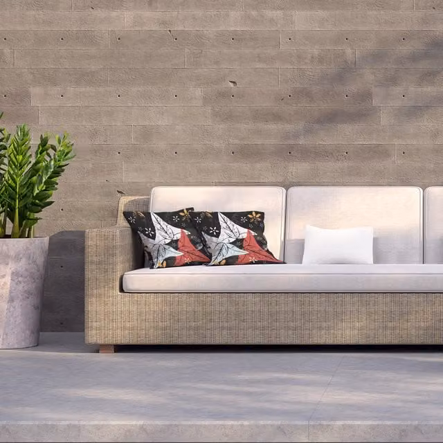 Andrew Lee Leaves And Flowers Autumn Pattern Outdoor Cushion, Black, W/D/H: 60 x 60 x 60 cm