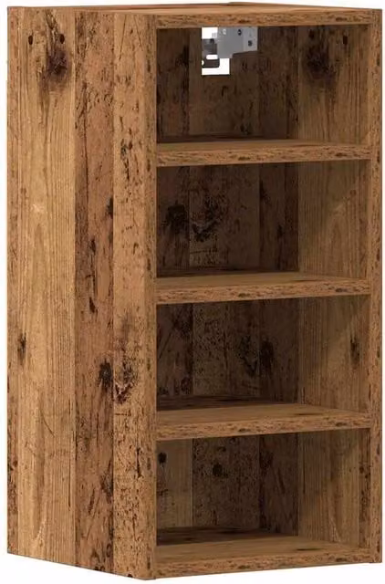 Berkfield Home Hanging Cabinet in Old Wood Brown, W/D/H: 30 x 29.5 x 60 cm – 1
