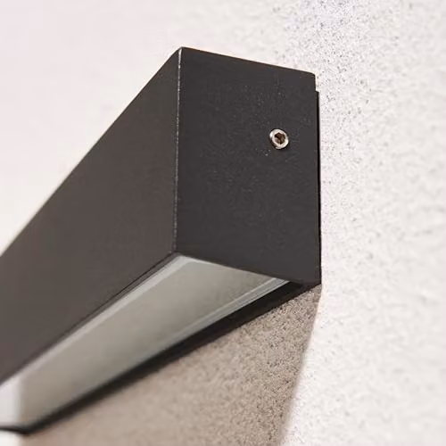 CGC Lighting Adanna Modern Rectangular Black Aluminium Outdoor LED Wall Light with Cool White 4000k Illumination – 2