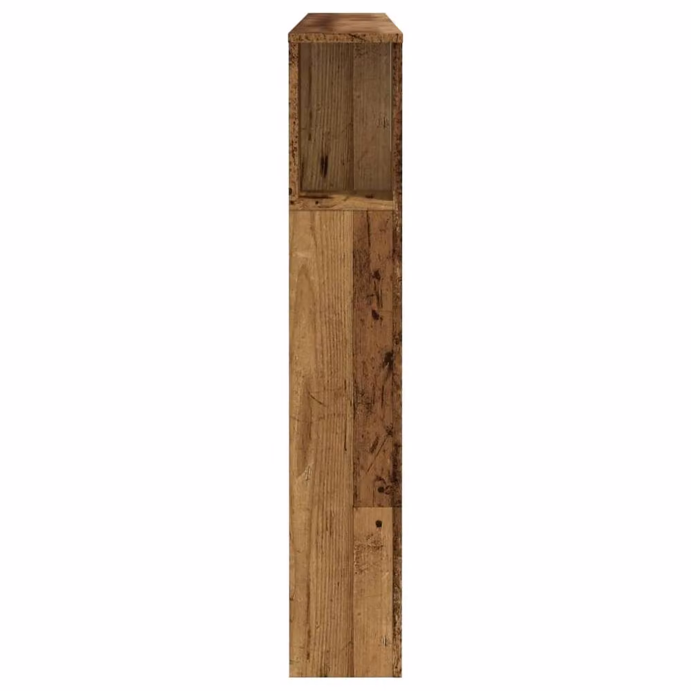 Berkfield Home Headboard Cabinet in Old Wood Brown, W/D/H: 160 x 18.5 x 103.5 cm – 3