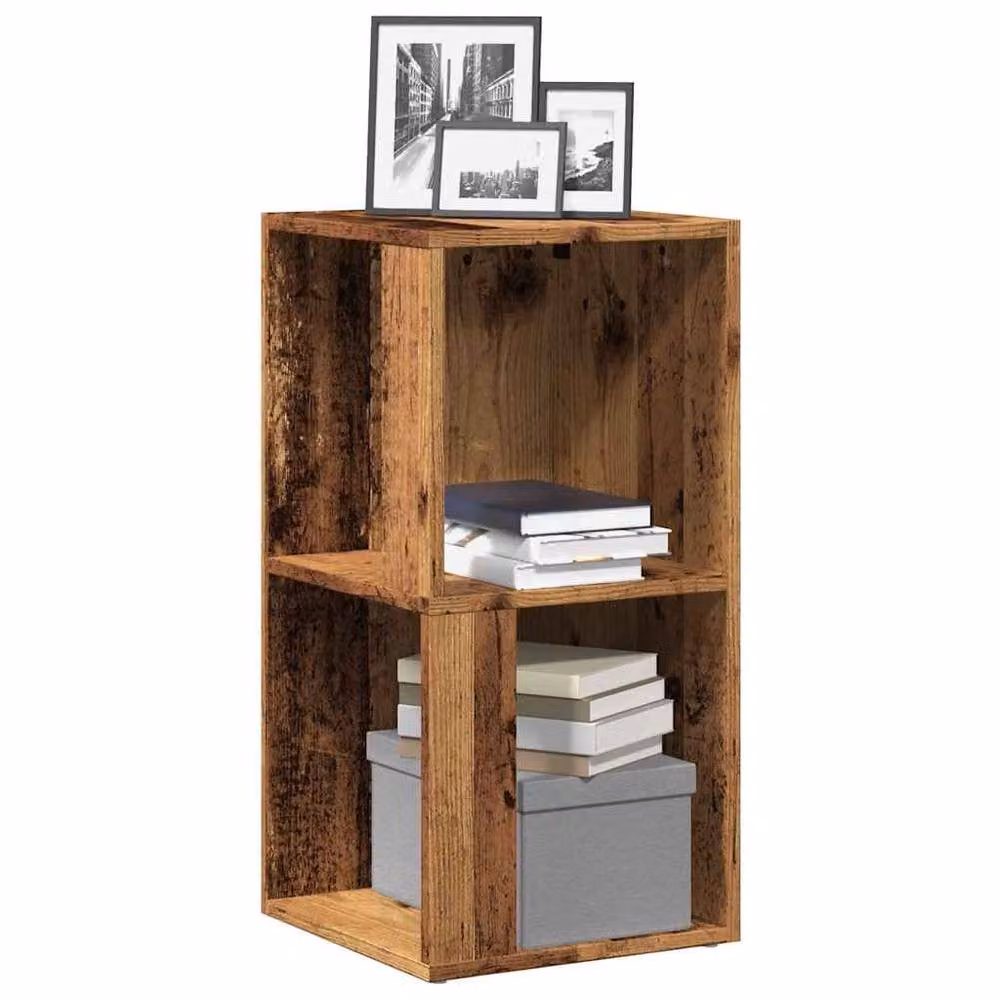 Berkfield Home Corner Cabinet in Old Wood Brown, W/D/H: 33 x 33 x 67 cm – 2
