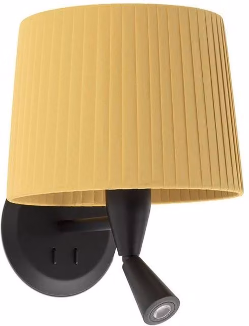 Netlighting Samba Wall Reading Light in Black and Yellow with E27 Socket, W/D/H: 21.5 x 16 x 16 cm – 2