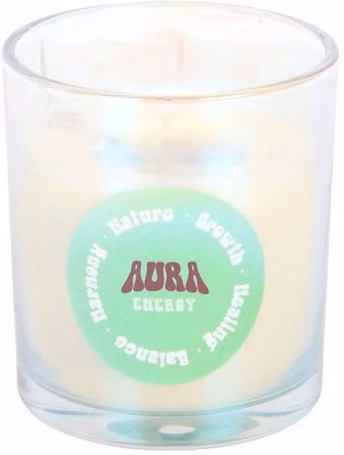Something Different Aura Energy Lotus Mint Scented Votive Candle in Beige