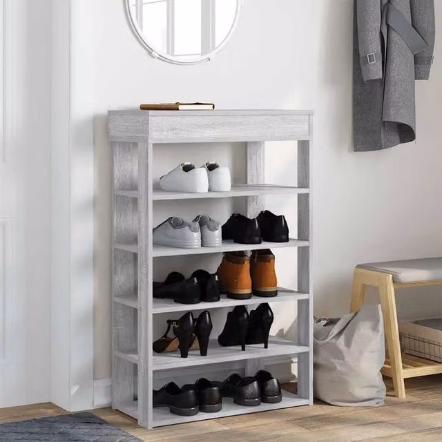 Berkfield Home Grey Sonoma Shoe Rack, W/D/H: 60 x 30 x 98 cm – 1