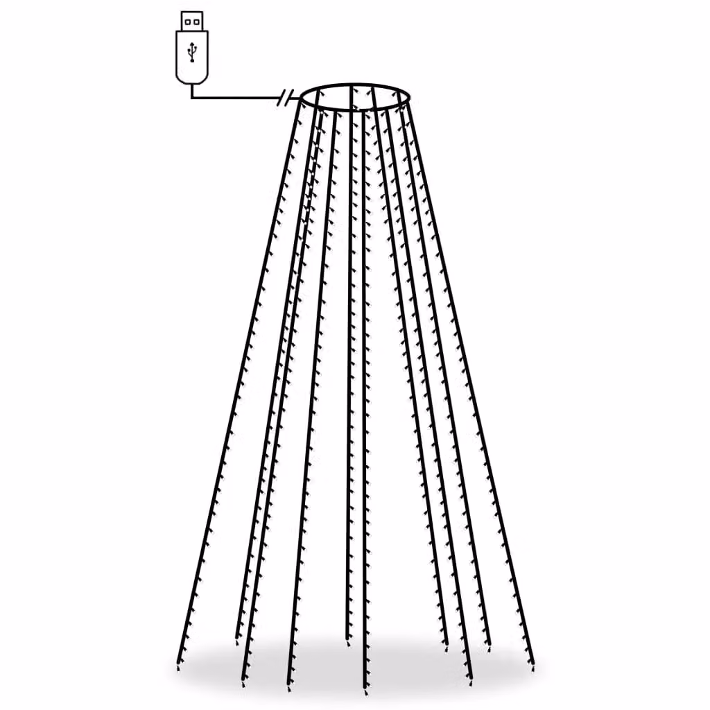 Berkfield Home Christmas Tree Net Lights with 400 Cool White LEDs, 400 cm – 2
