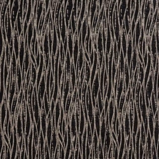Terrys Linear Fabric Noir Striped Modern Adult Bedding in Black