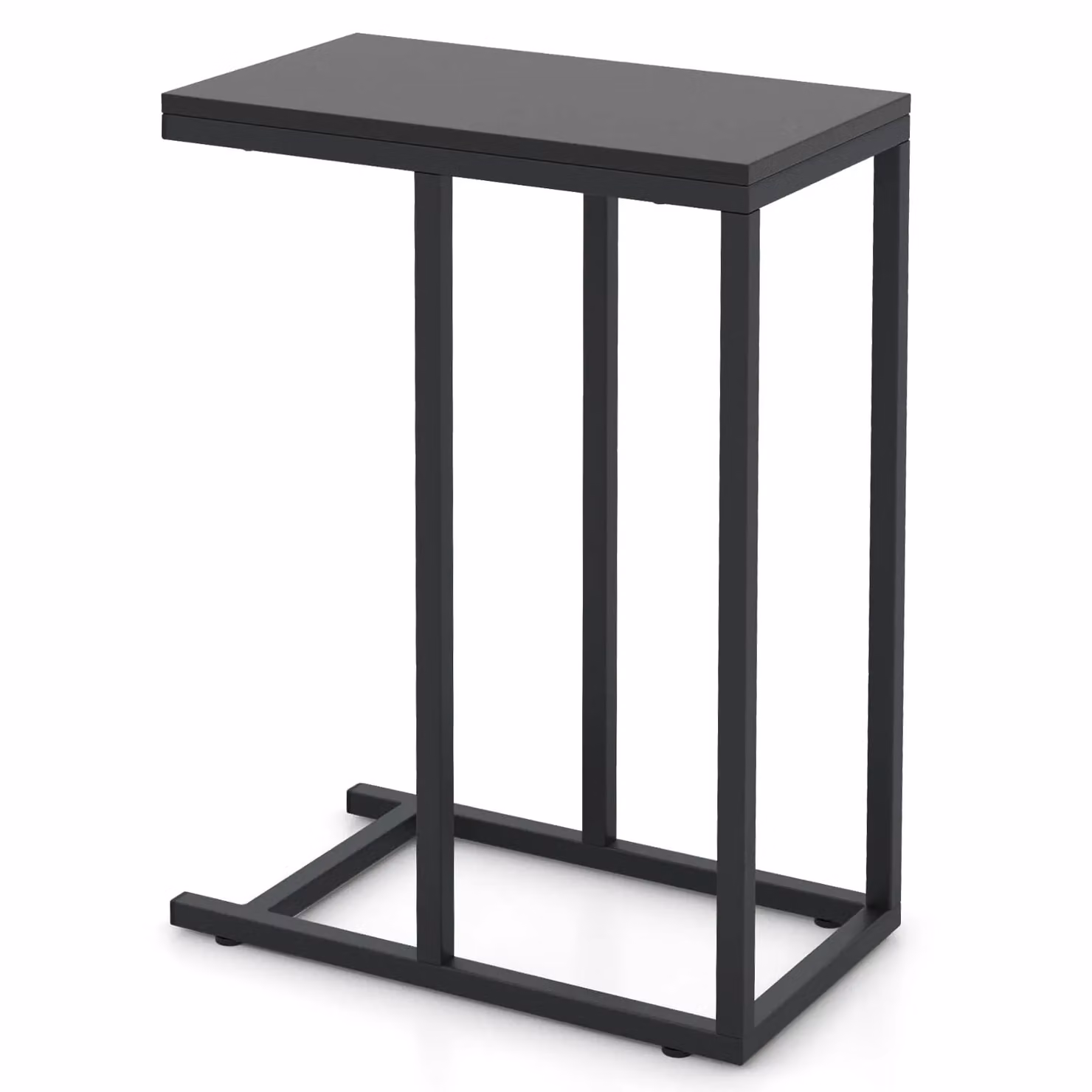 Costway C-Shaped End Table in Black, Height: 64 cm – 10