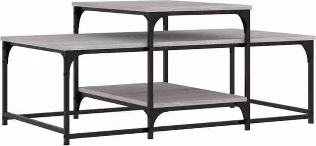 Berkfield Home Grey Sonoma Coffee Table, W/D/H: 102 x 60 x 45 cm – 1