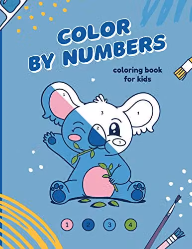 Color By Numbers Multicolour Coloring Book for Children Aged 4 to 8