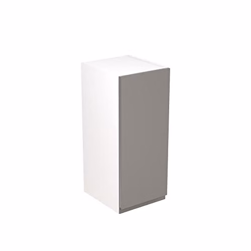 KITCHEN KIT Flatpack Bridging Wall Cabinet in Dust Grey Matt with J-Pull Doors, W: 30.0 cm, H: 72.0 cm