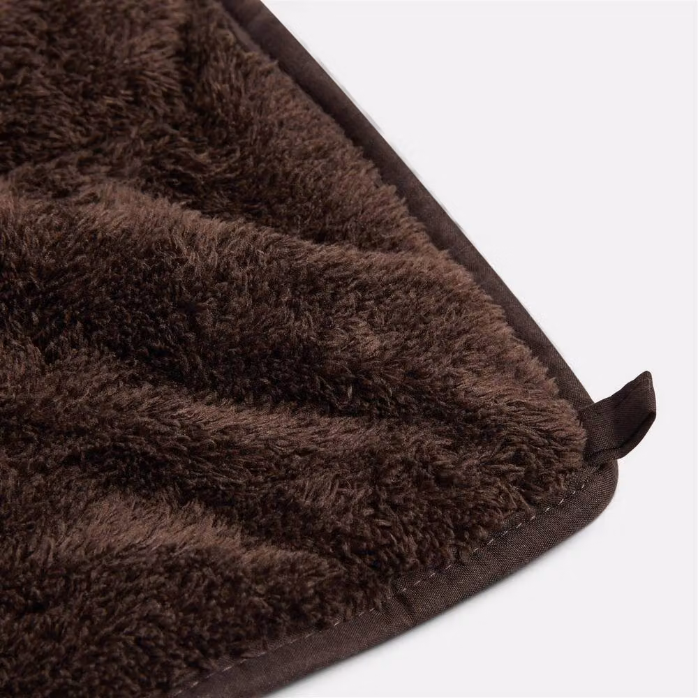 OHS Teddy Fleece Sensory Sleep Therapy Weighted Blanket in Brown, W: 150 cm x L: 200 cm – 3
