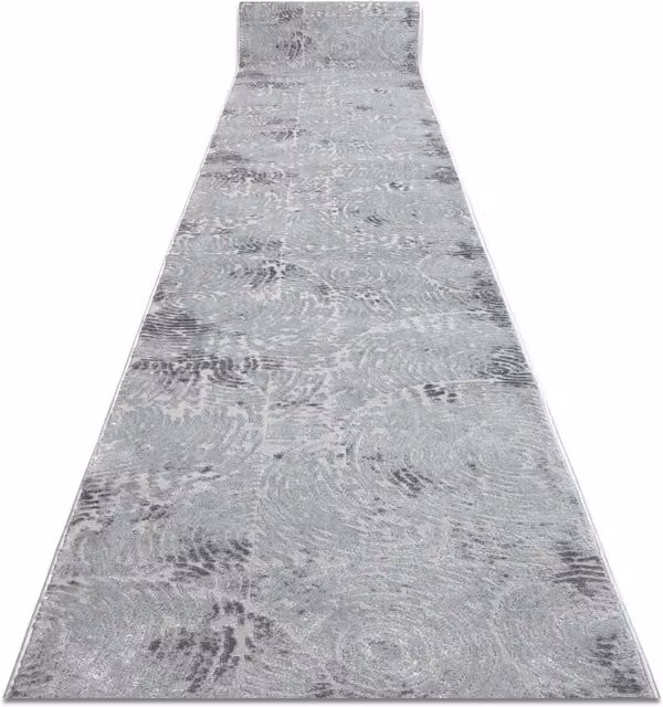 RugsX Structural Mefe Runner in Grey, W: 60 cm, L: 410 cm – 1
