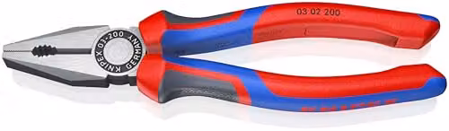 Knipex Combination Pliers in Red and Black, 200 mm – 1