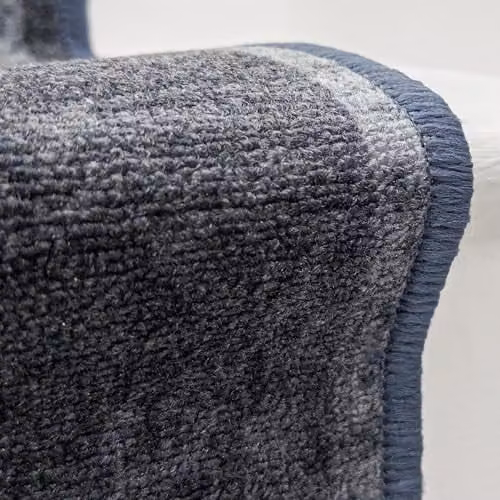 runrug Icona Hardwearing Stair Runner Rug in Grey, W: 100 cm, L: 450 cm – 4