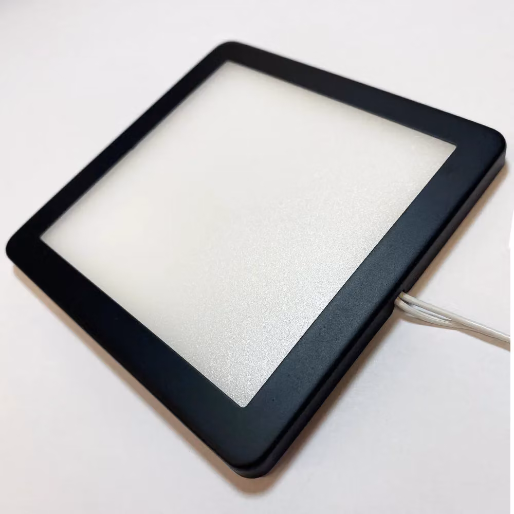 Loops 4x Matt Black Ultra-Slim Square Under Cabinet Kitchen LED Light and Driver Kit with Warm White Diffused Light – 3