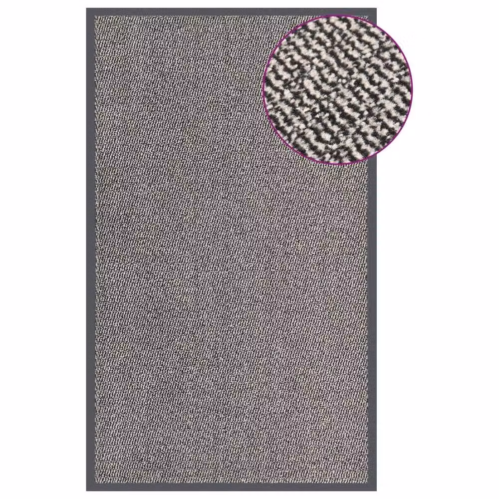 Berkfield Home Durable Tufted Doormat in Light Brown and Light Grey, W/D: 90 x 150 cm – 2