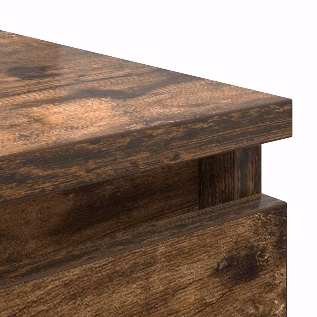 Berkfield Home Sideboard with Drawers in Smoked Oak Brown, W/D/H: 37.5 x 35 x 99 cm – 3