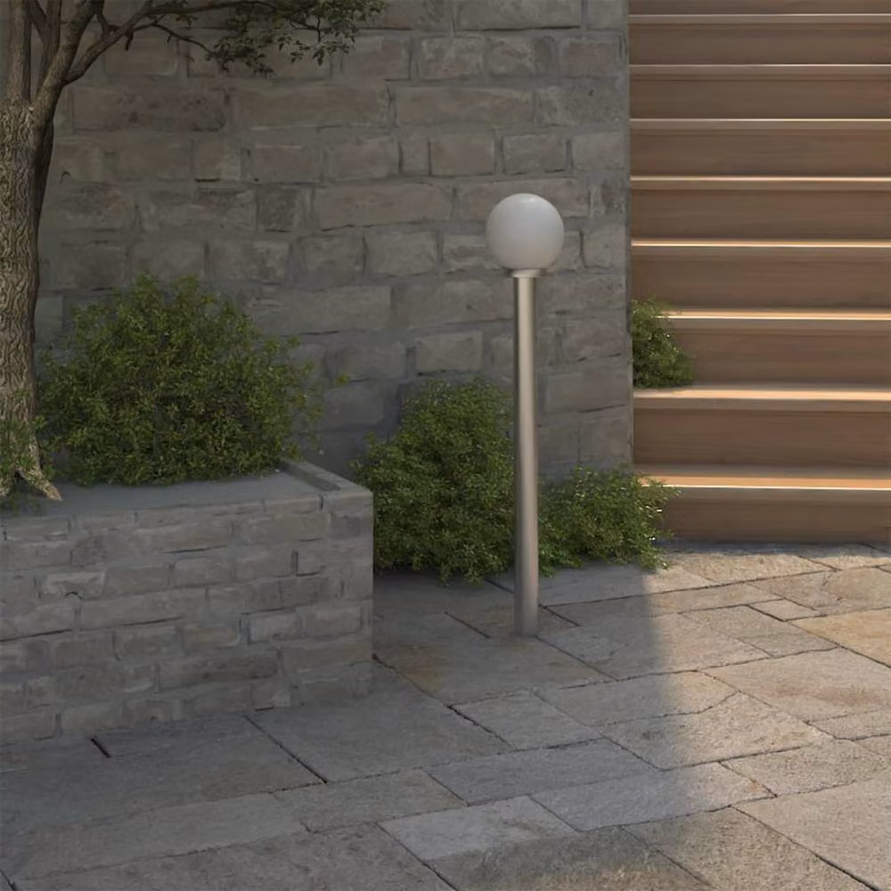 Berkfield Home Modern White Garden Lamp Post, Height: 110 cm – 2