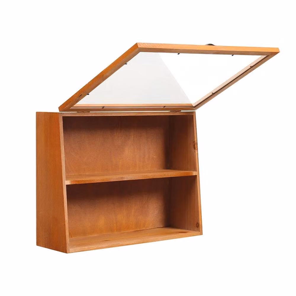 FORGEVIO Retro Small Wooden Storage Cabinet Organizer Box in Brown – 2