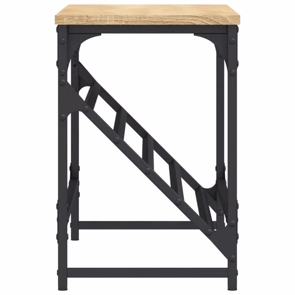 Berkfield Home Sonoma Oak Shoe Rack in Brown, W/D/H: 90 x 30 x 45 cm – 5